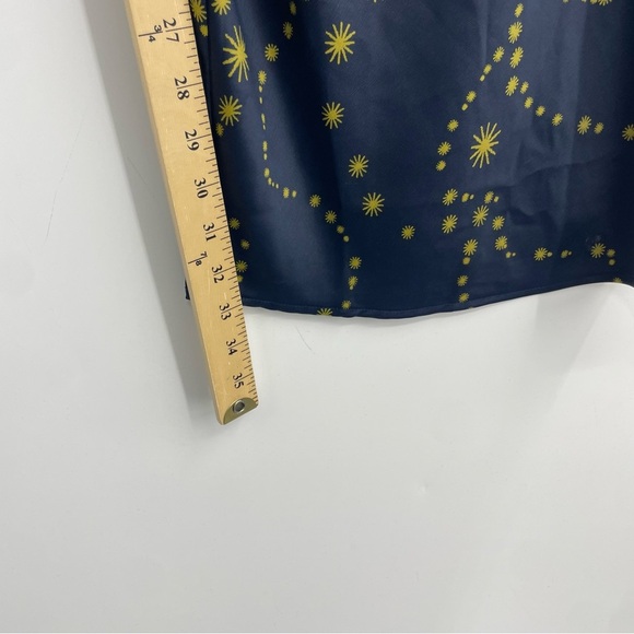 Urban Outfitters Mallory Stars Dress size Sz S blue yellow - Picture 6 of 7